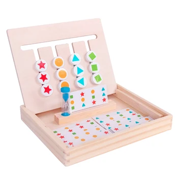 Kids Four-color Wooden Puzzle Game Puzzle Logic Thinking Training Toy Sorting Game Toy with educational toys for children
Kids Four-color Wooden Puzzle Game Puzzle Logic Thinking Training Toy Sorting Game Toy with educational toys for children