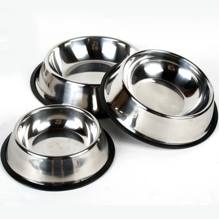 

Single Pet Bowl Stainless Steel Food Basin Dog Drinking Feeder Miski Dla Psa Outdoor Dispenser Comedouro Pets Dog Feeder 70N0570