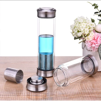 Leak-Proof Glass Water Bottle 300/420ml Drinking Teapot Sports Travel Tour Circular Transparent Bottles With Tea strainer
Leak-Proof Glass Water Bottle 300/420ml Drinking Teapot Sports Travel Tour Circular Transparent Bottles With Tea strainer