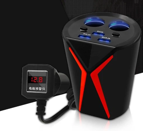 Car Styling Charger Cup Type Cigarette Lighter Power Adapter Socket 6.2A 12V-24V 3 Port USB Multi-function Voltage Detection
Car Styling Charger Cup Type Cigarette Lighter Power Adapter Socket 6.2A 12V-24V 3 Port USB Multi-function Voltage Detection