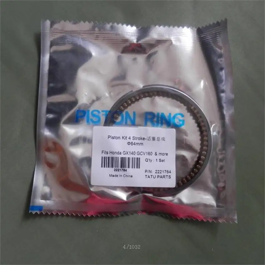 64MM PISTON RING SET HONDA GXV140 GCV160 1P64F 1
