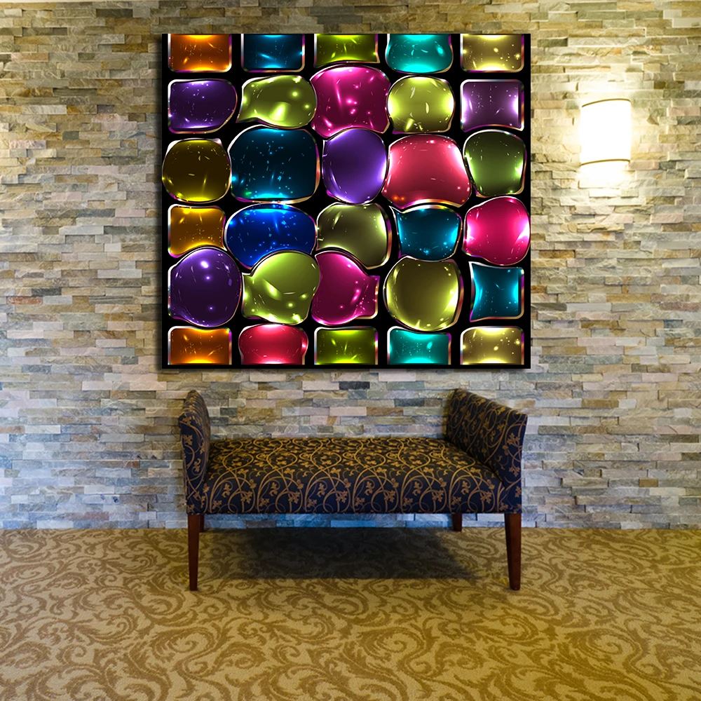 JQHYART Colors Colorful Stained Glass Paintings On Canvas Modern Wall Pictures For Living Room Home Decor No Frame Oil Painting
JQHYART Colors Colorful Stained Glass Paintings On Canvas Modern Wall Pictures For Living Room Home Decor No Frame Oil Painting