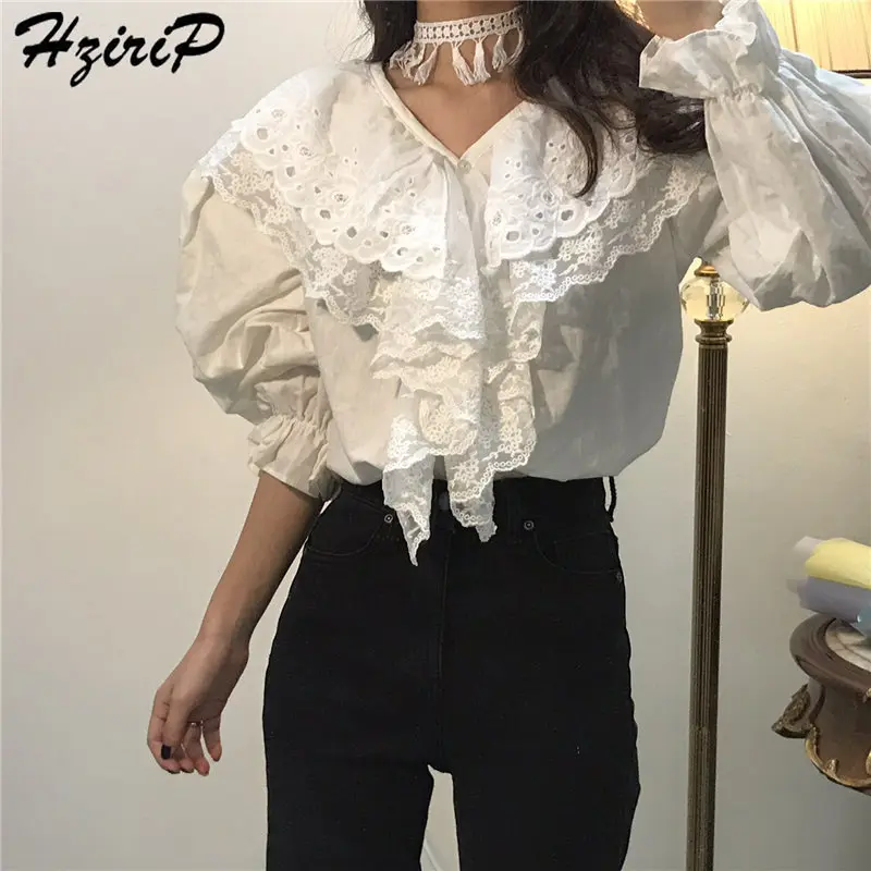 Hzirip 2019 Stylish Spring Solid All-Match Shirts Female Sweet Lantern Sleeves High Quality Casual Simple Casual Fresh Sweat
Hzirip 2019 Stylish Spring Solid All-Match Shirts Female Sweet Lantern Sleeves High Quality Casual Simple Casual Fresh Sweat