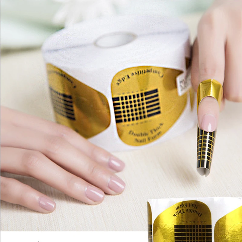 Nail Forms 500pcs Cartine per Unghie in Gel Gold Nail Forms Glued Gel Manicure Art Form Paper Roll
Nail Forms 500pcs Cartine per Unghie in Gel Gold Nail Forms Glued Gel Manicure Art Form Paper Roll
