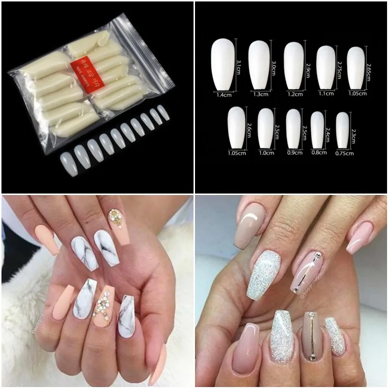 500pcs/Bag Ballerina Nail Art Tips Clear/Natural False Coffin Nails Art Tips Flat Shape Full Cover Manicure Fake Nail Tips DTD27
500pcs/Bag Ballerina Nail Art Tips Clear/Natural False Coffin Nails Art Tips Flat Shape Full Cover Manicure Fake Nail Tips DTD27
