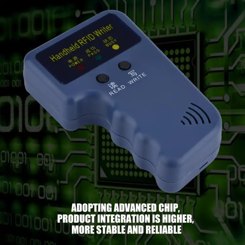 Handheld RFID ID Card Copier Reader Writer Duplicator+6 Writable Key Tags+6 Writable Cards 125 KHz Frequency
Handheld RFID ID Card Copier Reader Writer Duplicator+6 Writable Key Tags+6 Writable Cards 125 KHz Frequency