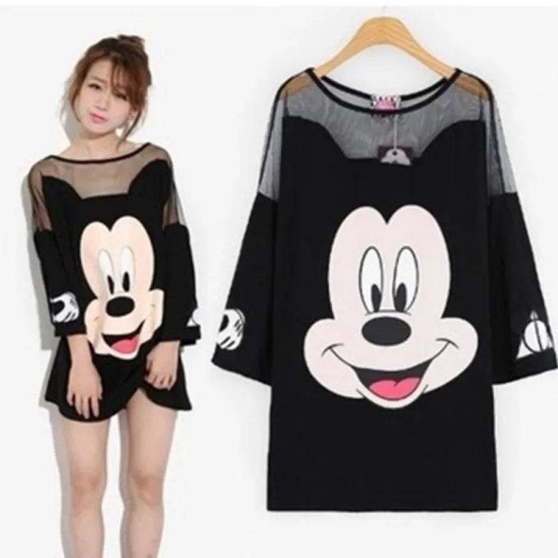 2019 New Runway Cartoon Design Mickey ladies Women Print Mini Short Dresses Cotton Mesh Loose Dresses vestidos robes
2019 New Runway Cartoon Design Mickey ladies Women Print Mini Short Dresses Cotton Mesh Loose Dresses vestidos robes