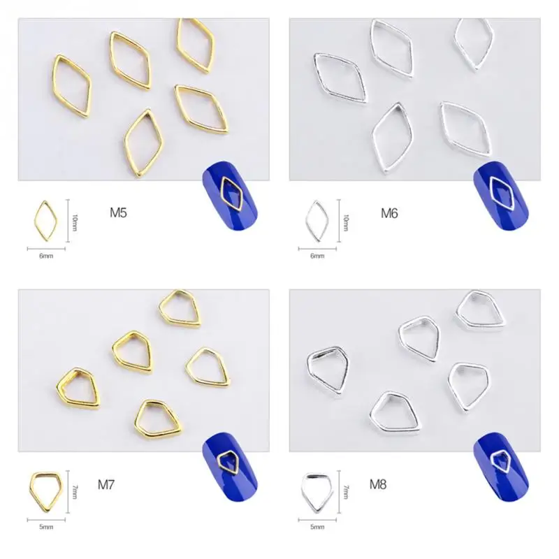 Hollow Nail Art Rhinestones&Glitter Rivet Geometric Frame Patch Alloy Jewelry Phototherapy Nail Art Design Decorations
Hollow Nail Art Rhinestones&Glitter Rivet Geometric Frame Patch Alloy Jewelry Phototherapy Nail Art Design Decorations