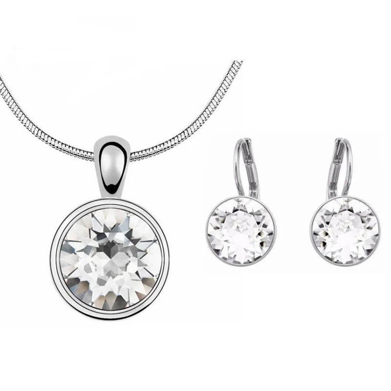 Labekaka Fashion big Clear Round crystal Rhinestone Necklace Earrings Jewellery sets embellished With Crystal from Swarovski
Labekaka Fashion big Clear Round crystal Rhinestone Necklace Earrings Jewellery sets embellished With Crystal from Swarovski