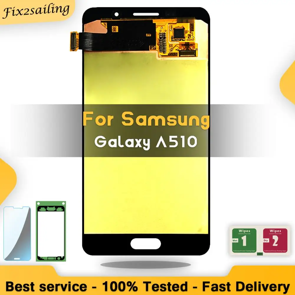 Display For Samsung Galaxy A5 2016 A510 A510F A510M A510FD A5100 Touch Digitizer Screen Assembly
Display For Samsung Galaxy A5 2016 A510 A510F A510M A510FD A5100 Touch Digitizer Screen Assembly