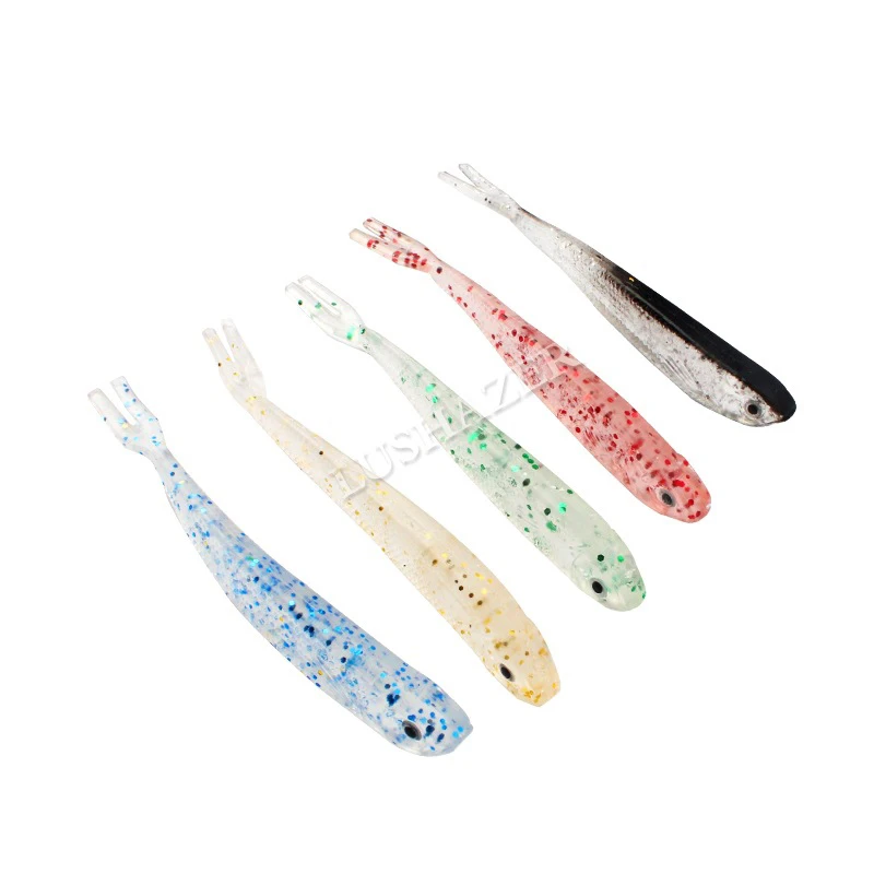 5pcs Soft Lure Silicone Swimbaits 2.5g 7.5cm isca Artificial Worm pesca Bait Fish Wobblers Bass Carp Flying Fishing | Спорт и