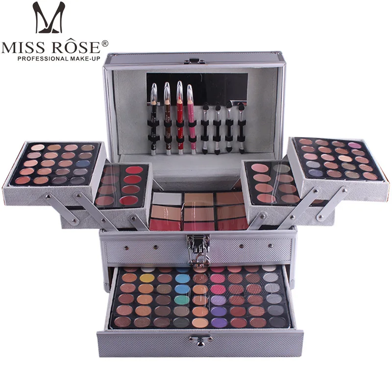 Miss rose Makeup Asian colored cosmetic makeup artist makeup box eye shadow plate
