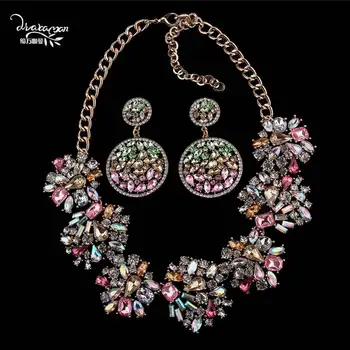 Dvacaman Luxury 2019 Crystal Jewelry Sets Women Valentine Day Gifts Party Wedding Bridal Statement Necklace&Dangle Earrings A162
Dvacaman Luxury 2019 Crystal Jewelry Sets Women Valentine Day Gifts Party Wedding Bridal Statement Necklace&Dangle Earrings A162