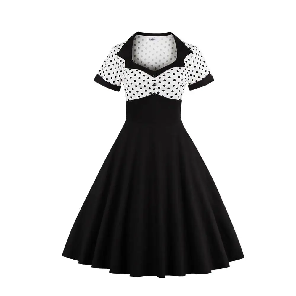 4XL Summer Women Dress Retro 1950s 60s Dress Female Polka Dots Pinup Rockabilly Sexy Party Dresses Vintage Tunic Vestidos Jurk
4XL Summer Women Dress Retro 1950s 60s Dress Female Polka Dots Pinup Rockabilly Sexy Party Dresses Vintage Tunic Vestidos Jurk