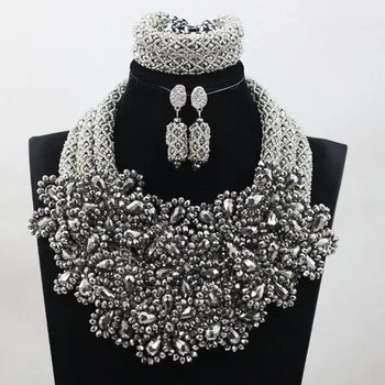 Trendy Crystal Necklace Set Crystal Bead Women Party Necklace Set African Beads Jewelry Set ANJ372
Trendy Crystal Necklace Set Crystal Bead Women Party Necklace Set African Beads Jewelry Set ANJ372