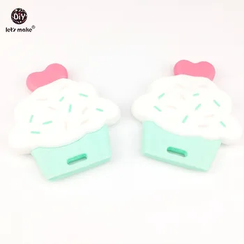 Let's Make Baby Teether Lovely Silicone Cup Cake 2pcs Cute Diy Accessories Nursing Teething Toys Food Grade Silicone Teether
Let's Make Baby Teether Lovely Silicone Cup Cake 2pcs Cute Diy Accessories Nursing Teething Toys Food Grade Silicone Teether