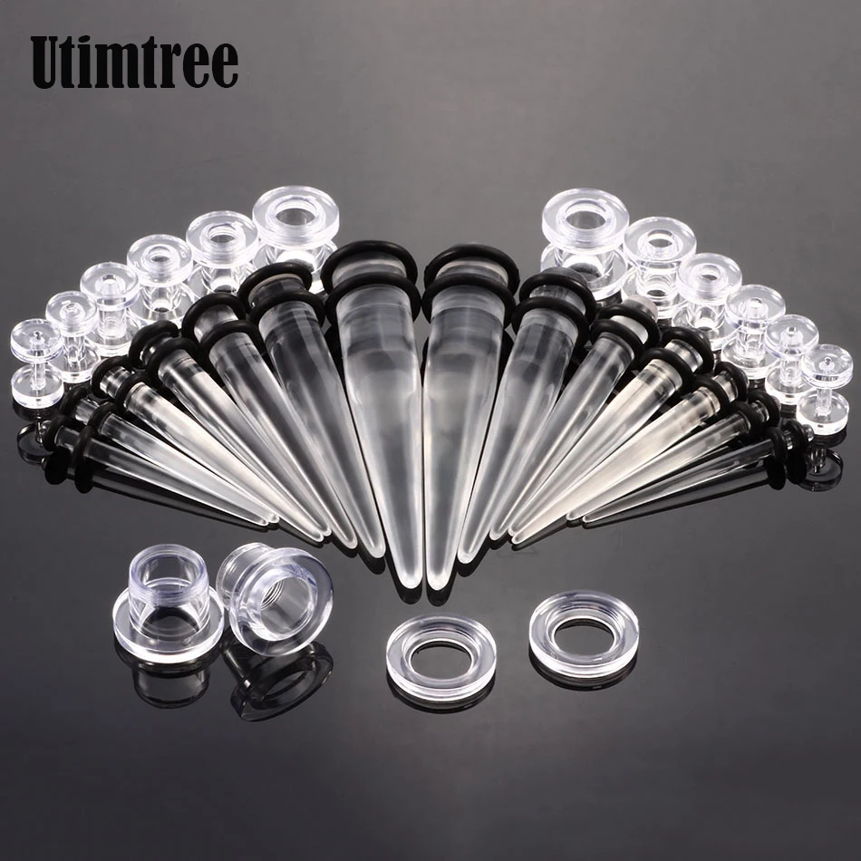 Utimtree 28PCS/lot Acrylic Taper Ear Plugs And Tunnels Streching Screw Earring Fit Expanders Body Jewelry Piercings
Utimtree 28PCS/lot Acrylic Taper Ear Plugs And Tunnels Streching Screw Earring Fit Expanders Body Jewelry Piercings