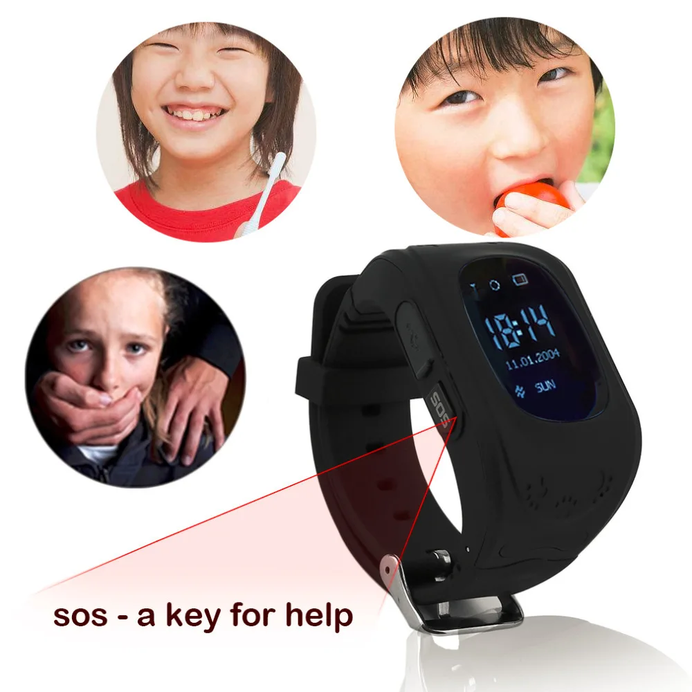 Q50 Smart Watch for Kids Children LCD GSM GPRS Locator Tracker Anti-Lost phone support Kids Watch for IOS Android Without GPS 9