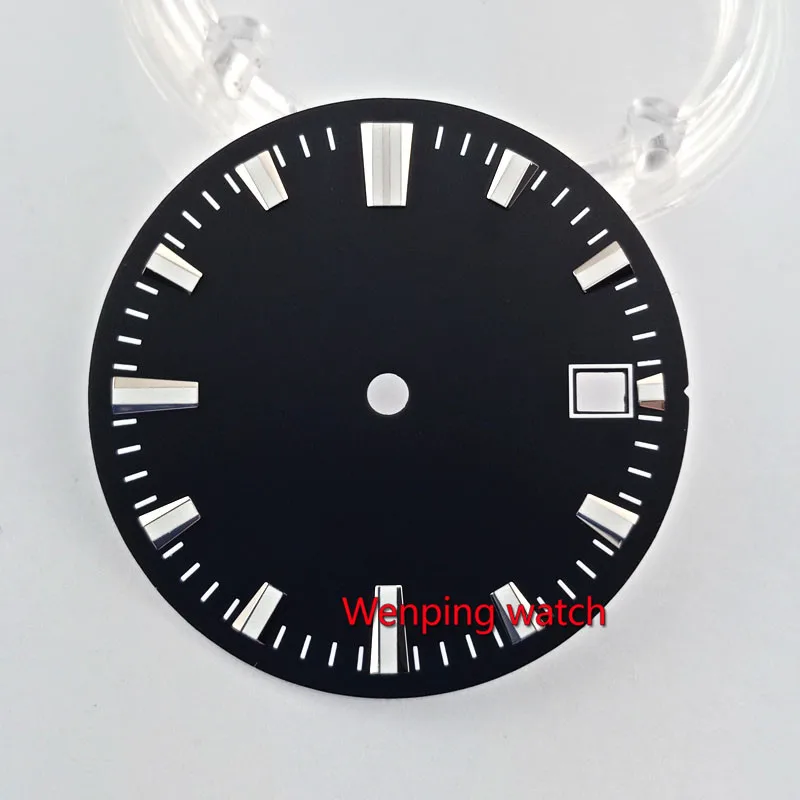 28.5mm no logo luminous date window Watch Dial fit MIYOTA 8215 821A Mingzhu 2813 Automatic Movement 40mm size watch case
28.5mm no logo luminous date window Watch Dial fit MIYOTA 8215 821A Mingzhu 2813 Automatic Movement 40mm size watch case