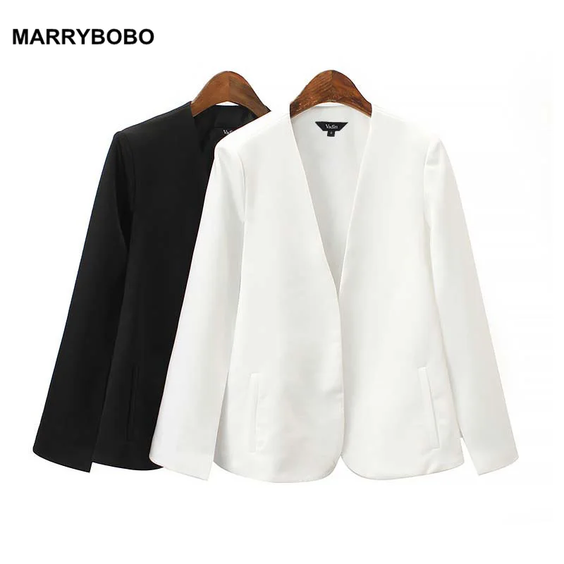 New Women Jacket Coat Casual V-Neck Pocket Office Wear White Black Outerwear 2019 Elegant Chic Open Stitch Female Tops
New Women Jacket Coat Casual V-Neck Pocket Office Wear White Black Outerwear 2019 Elegant Chic Open Stitch Female Tops