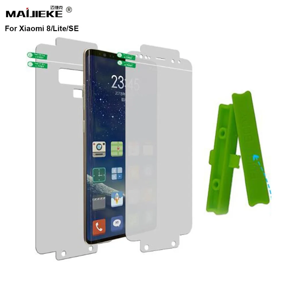 MAIJIEKE TPU Film For XIaomi mi 8 SE Hydrogel Front & Back film Xiaomi lite Pro Soft Full Coverage Screen Protector | Мобильные