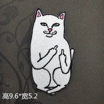 Pyrography Heat Transfer Cat with Middle finger Iron On Patches For Clothes DIY T-Shirt Clothing Decoration Printing
Pyrography Heat Transfer Cat with Middle finger Iron On Patches For Clothes DIY T-Shirt Clothing Decoration Printing