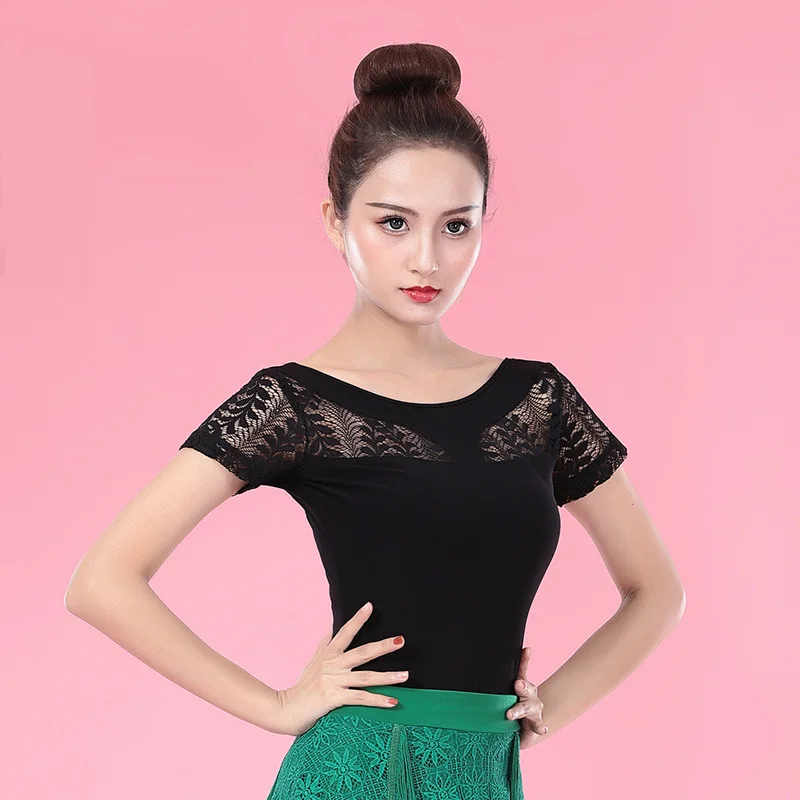 Short Sleeve Lace Backless Modern Sexy Latin dance clothes top for women/female,Ballroom tango Costume performance wears YT0404
Short Sleeve Lace Backless Modern Sexy Latin dance clothes top for women/female,Ballroom tango Costume performance wears YT0404