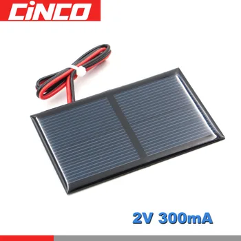 Poly Panel Solar monocrystalline Silicon 2V 300mA with 30cm extend cable DIY Battery Charger Module Mini Solar Cell wire toy
Poly Panel Solar monocrystalline Silicon 2V 300mA with 30cm extend cable DIY Battery Charger Module Mini Solar Cell wire toy