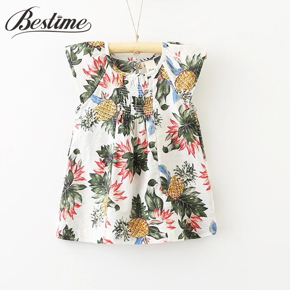 Cotton & Linen Girl Shirts Sleeveless Pineapple Pattern Summer Children Blouses for Girls Top 2017 Kids Clothing 2-7y
Cotton & Linen Girl Shirts Sleeveless Pineapple Pattern Summer Children Blouses for Girls Top 2017 Kids Clothing 2-7y