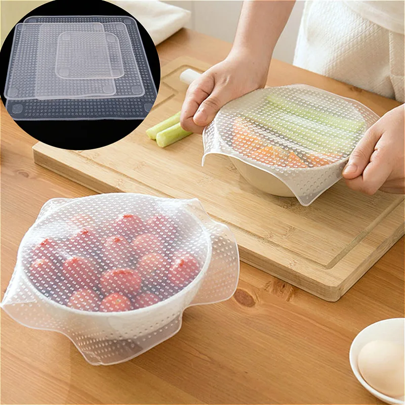 SUEF Silicone Cover Reusable Silicone stretch lids Multifunctional Silicone Wrap Seal Lid Food Fresh Keeping Kitchen Tool @1
SUEF Silicone Cover Reusable Silicone stretch lids Multifunctional Silicone Wrap Seal Lid Food Fresh Keeping Kitchen Tool @1