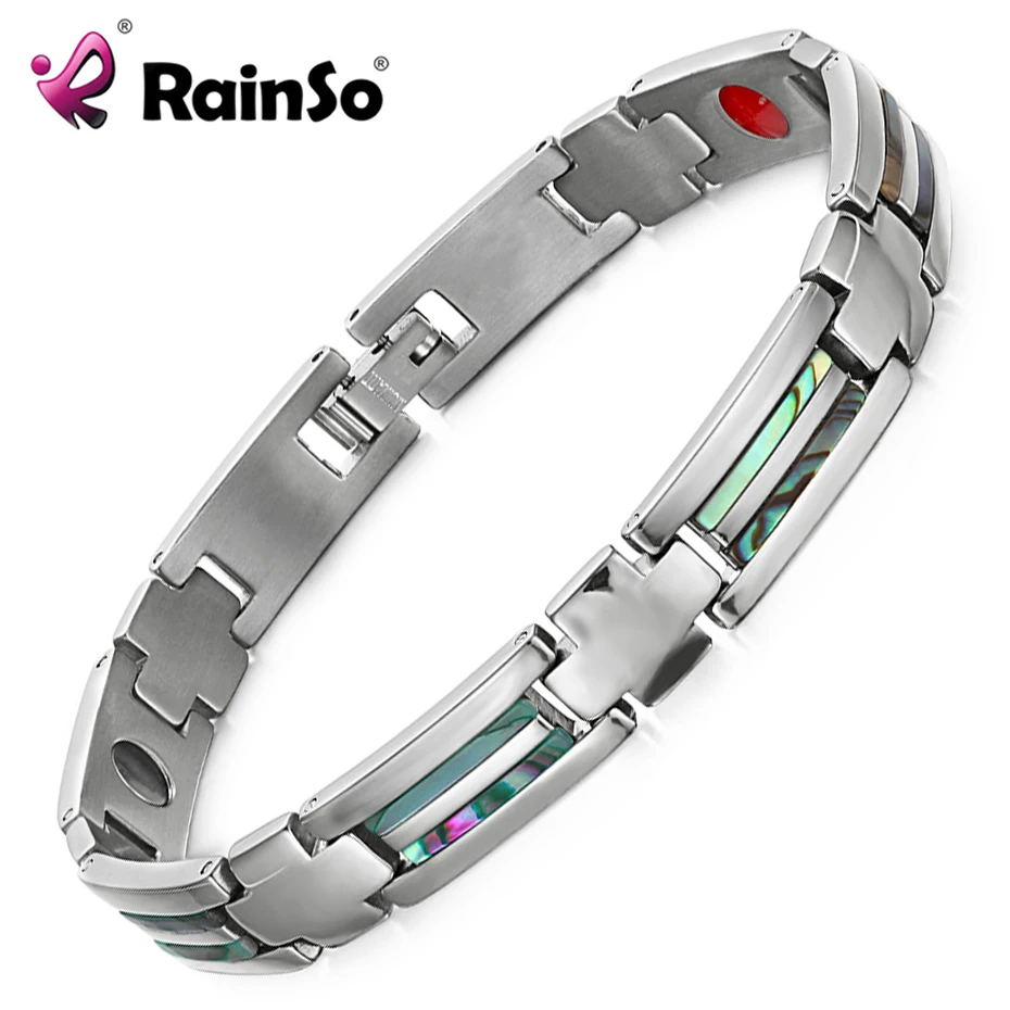 Rainso здоровья Титан браслет влюбленных био-энергия магнитная здравоохранения для
