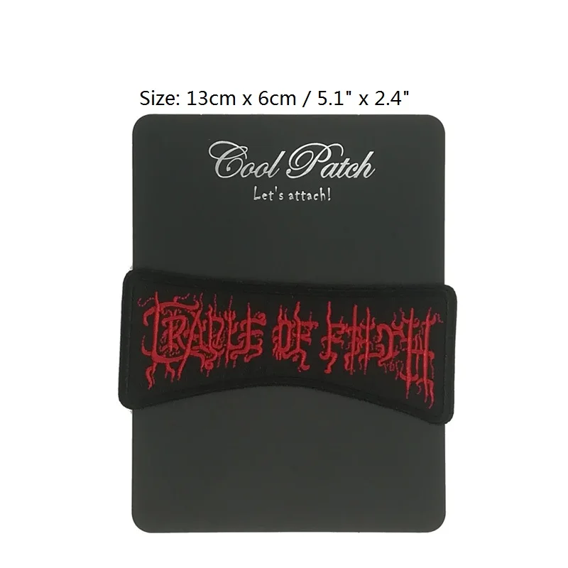 CRADLE OF FILTH Music Band Metal Iron On Sew On Patch Tshirt TRANSFER MOTIF APPLIQUE Rock Punk Badge accessories
CRADLE OF FILTH Music Band Metal Iron On Sew On Patch Tshirt TRANSFER MOTIF APPLIQUE Rock Punk Badge accessories