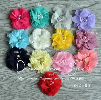 20pcs/lot 2" 13 Colors Vintage Tulle Chiffon Artificial Fabric Flower With Bing Rhinestone Buttons For Children Hair Accessories
20pcs/lot 2" 13 Colors Vintage Tulle Chiffon Artificial Fabric Flower With Bing Rhinestone Buttons For Children Hair Accessories