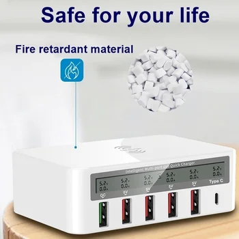 Wireless Charger QC3.0 USB Charger Type C Charging Mobile Phone Fast Charger For iPhone Samsung S10 LED Display Charging Station
Wireless Charger QC3.0 USB Charger Type C Charging Mobile Phone Fast Charger For iPhone Samsung S10 LED Display Charging Station
