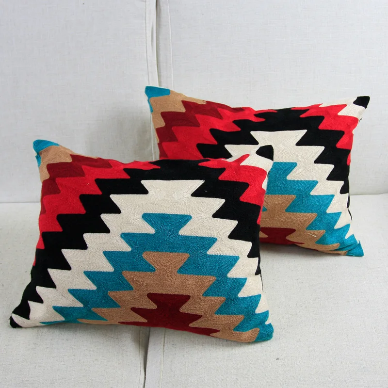 Vintage Rectangle Cushion Cover Ethnic Aztec Pattern Embroidery Pillow Case with For Sofa Bed Simple Home Decor 35*45cm 2 pieces
Vintage Rectangle Cushion Cover Ethnic Aztec Pattern Embroidery Pillow Case with For Sofa Bed Simple Home Decor 35*45cm 2 pieces