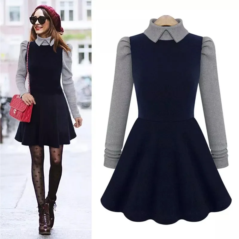 plus size 2019 spring autumn womens long sleeve vintage dress female turn down collar ruffles dresses ladies tight pleated dress
plus size 2019 spring autumn womens long sleeve vintage dress female turn down collar ruffles dresses ladies tight pleated dress