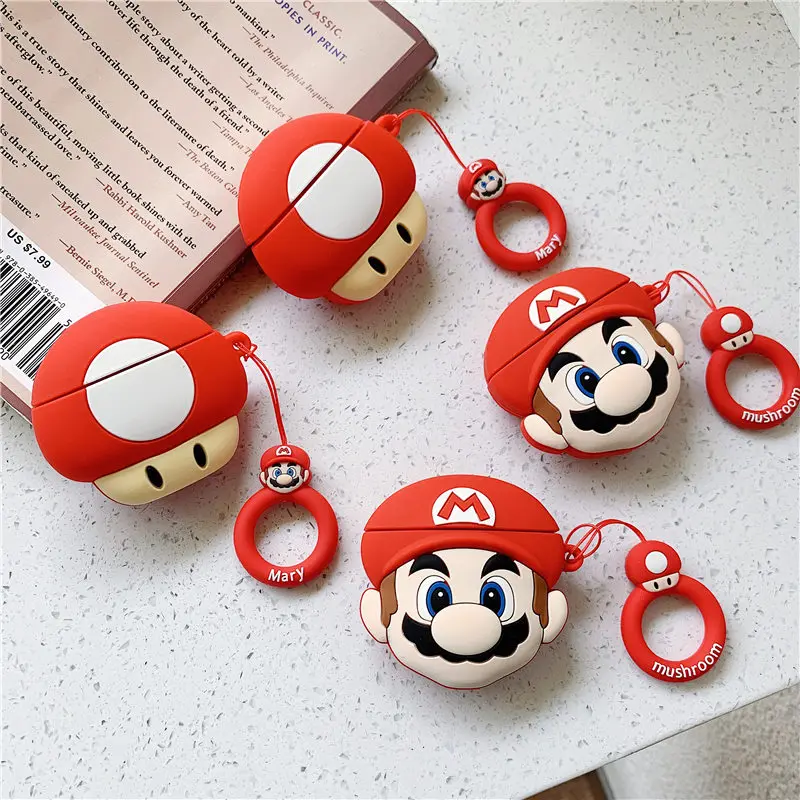 Bluetooth Earphone Case for Airpods 2 Accessories Protective Cover Bag Anti-lost Ring Strap Cute Cartoon Silicone 3D Mushroom
Bluetooth Earphone Case for Airpods 2 Accessories Protective Cover Bag Anti-lost Ring Strap Cute Cartoon Silicone 3D Mushroom