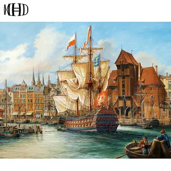 MHD 3D Sailing boat full square diy diamond painting 5d diamond embroidery crystal diamond cross stitch harbor ship sewing
MHD 3D Sailing boat full square diy diamond painting 5d diamond embroidery crystal diamond cross stitch harbor ship sewing