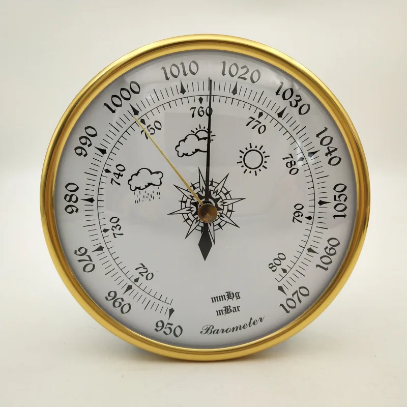 New 1pcs Weather Station Precision Aneroid Barometer 50" (128mm) Diameter Round Dial Trac Outdoor Fishing Barometer Golden
New 1pcs Weather Station Precision Aneroid Barometer 50" (128mm) Diameter Round Dial Trac Outdoor Fishing Barometer Golden