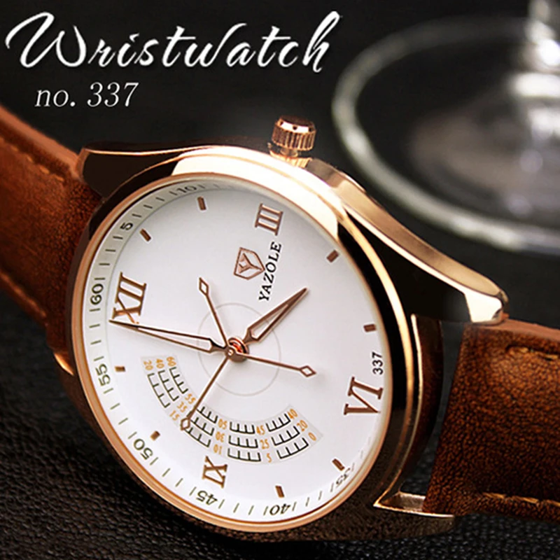 YAZOLE Men's Watches Original Brand Quartz Watch Men Fashion Casual Waterproof Clock Stopwatch Male Wristwatch Relogio Masculino
YAZOLE Men's Watches Original Brand Quartz Watch Men Fashion Casual Waterproof Clock Stopwatch Male Wristwatch Relogio Masculino