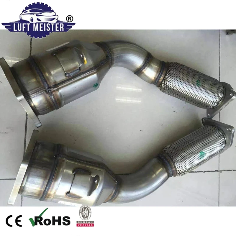 Pair Front Catalytic Converters for Porsche Cayenne Turbo 4.8T V8 - Gas 2008-2010 Exhaust Pipe 95511302150 95511302250
Pair Front Catalytic Converters for Porsche Cayenne Turbo 4.8T V8 - Gas 2008-2010 Exhaust Pipe 95511302150 95511302250
