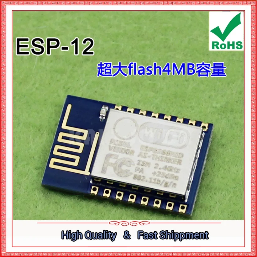 ESP-12 Super flash 4MB Capacity ESP8266 Serial Port WIFI Module Industry Milestone board(C3A6
ESP-12 Super flash 4MB Capacity ESP8266 Serial Port WIFI Module Industry Milestone board(C3A6