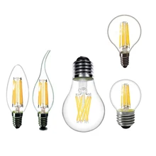 Led 電球 E14 Led キャンドル電球シャンデリア 220V E27 LED フィラメント電球ヴィンテージフィラメントランプ交換 20 ワット 30 ワット 40 ワット白(China)