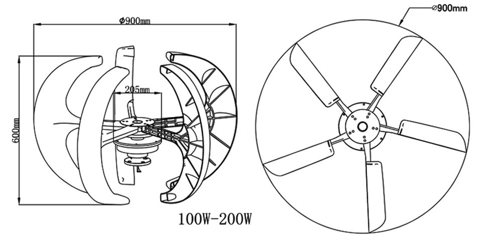 R Vertical wind generator (2