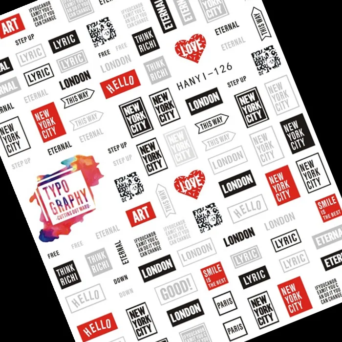 2017 Newest 3d nail art sticker dream BLACK RED LETTER SOLO nail-126 Decals Tool DIY Nail Decoration Tools for nail
2017 Newest 3d nail art sticker dream BLACK RED LETTER SOLO nail-126 Decals Tool DIY Nail Decoration Tools for nail