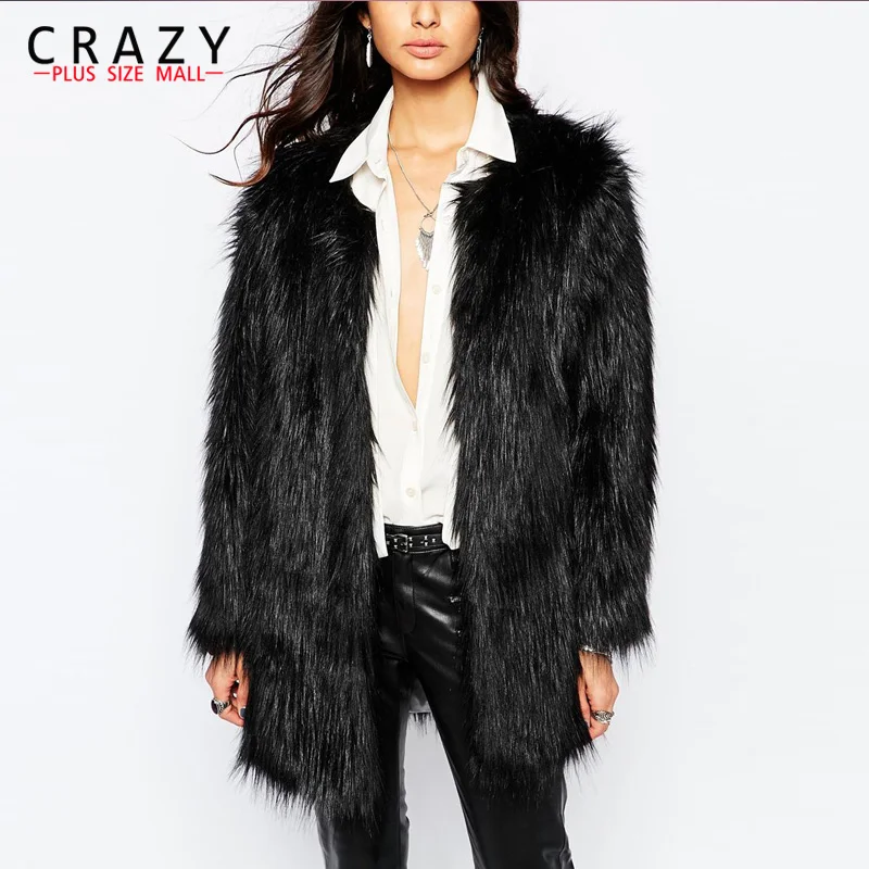 New 2019 Women Plus Size Women Clothing S - 6XL Fashion Middle Long Fake Fox Fur Coats Black Blue Red Yellow Pink Faux Fur Coats
New 2019 Women Plus Size Women Clothing S - 6XL Fashion Middle Long Fake Fox Fur Coats Black Blue Red Yellow Pink Faux Fur Coats