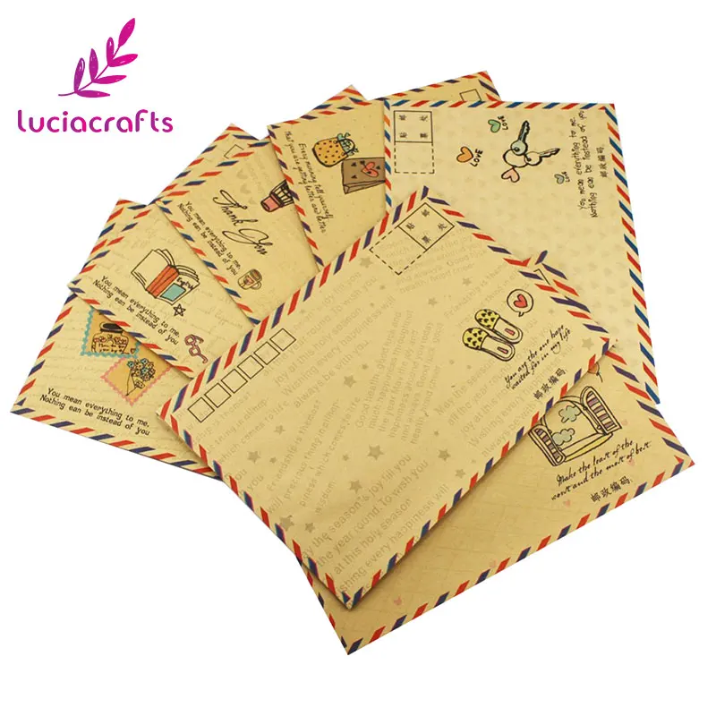 Lucia crafts 17.5*12.5CM 6pcs/set Random pattern Kraft Material Air Envelope To Mail Postcards Protect I0412
Lucia crafts 17.5*12.5CM 6pcs/set Random pattern Kraft Material Air Envelope To Mail Postcards Protect I0412