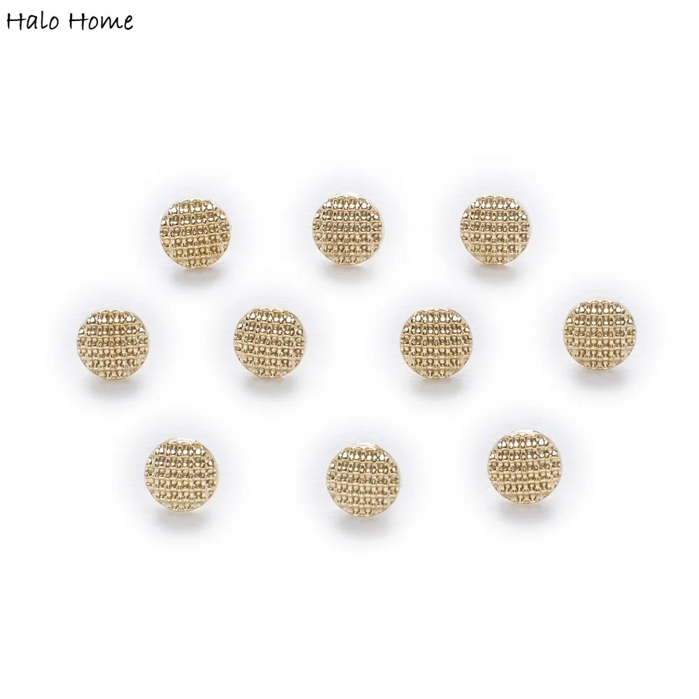 10pcs Gold Dot Metal Shank Buttons Clothing Shirt Sewing DIY Decor Replace Sewing Garment Supplies Accessory 9mm
10pcs Gold Dot Metal Shank Buttons Clothing Shirt Sewing DIY Decor Replace Sewing Garment Supplies Accessory 9mm