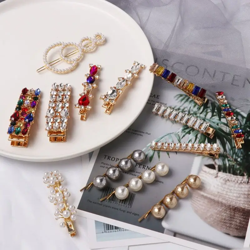 Ladies Banquet Party Decorative Duckbill Hair Clip Imitation Diamond Colored Glitter Rhinestone Luxury Jewelry Hairpin Barrettes
Ladies Banquet Party Decorative Duckbill Hair Clip Imitation Diamond Colored Glitter Rhinestone Luxury Jewelry Hairpin Barrettes