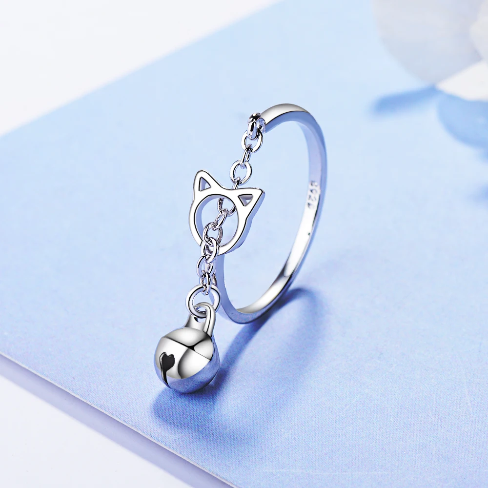 XIYANIKE Hot Sale New Cute Simple Fashion Cat Head Chain Dangler Bell Ring Unique Opening Adjustable Statement Jewelry For Women
XIYANIKE Hot Sale New Cute Simple Fashion Cat Head Chain Dangler Bell Ring Unique Opening Adjustable Statement Jewelry For Women